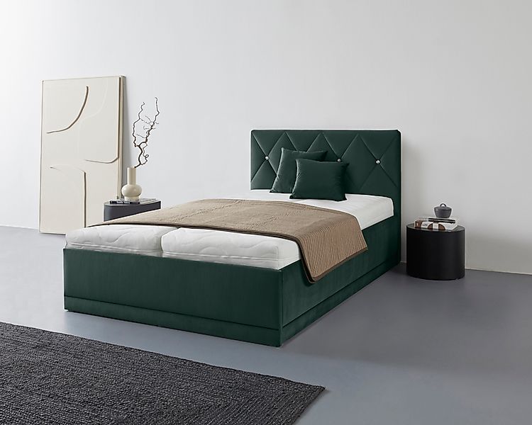 Westfalia Schlafkomfort Polsterbett "Adamas" auch mit Bettkasten, Knopfheft günstig online kaufen