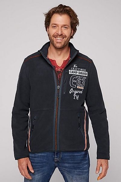 CAMP DAVID Fleecepullover mit Logostickereien günstig online kaufen