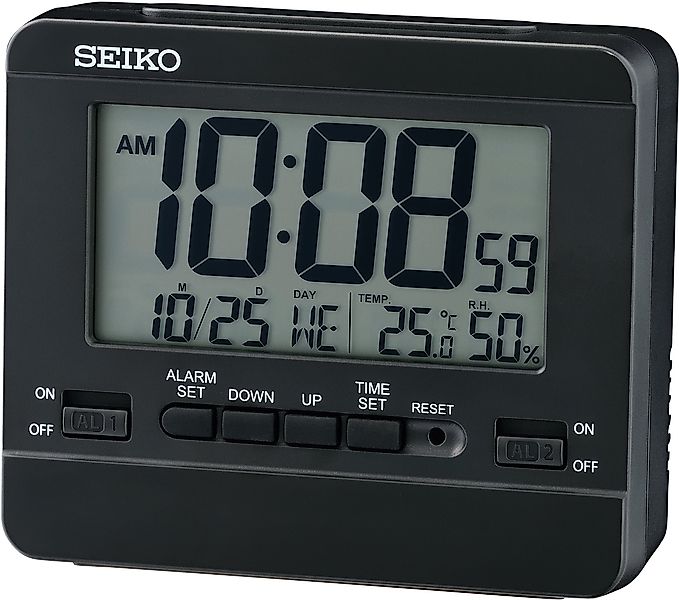 Seiko Quarzwecker QHL086K Digitalwecker, Wecker,Schlafzimmer,Piepalarm,Tag, günstig online kaufen