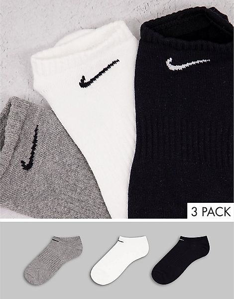 Nike Training – Mehrfarbige Sneakersocken im 3er-Set günstig online kaufen