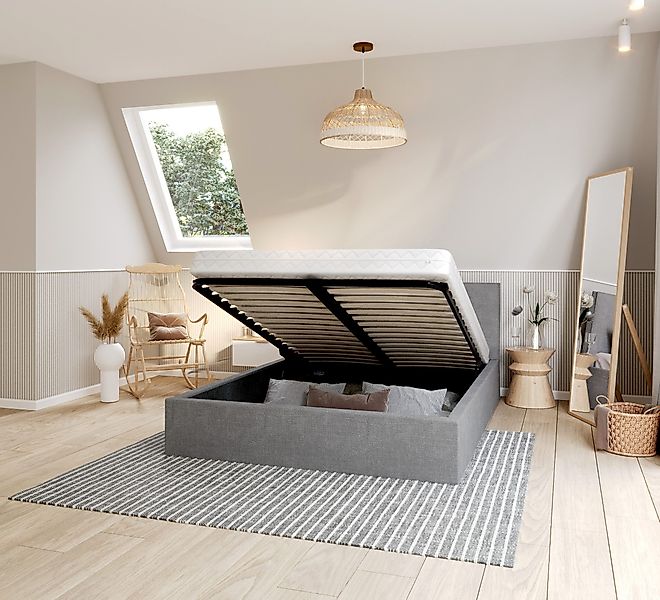 FDM Polsterbett Bettrahmen Bettgestell 90x200, 120x200, günstig online kaufen