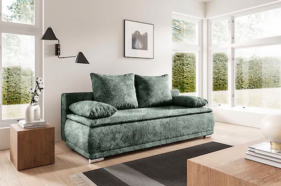 WERK2 Schlafsofa »Biggi, komfortabel und elegant, Breite 206cm,«, 2-Sitzer günstig online kaufen