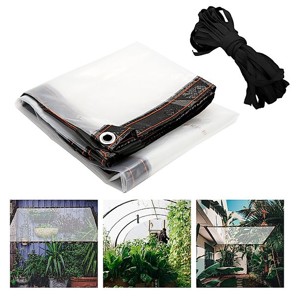 Clanmacy Schutzplane Transparente Plane Wasserdichte Gartenplane günstig online kaufen