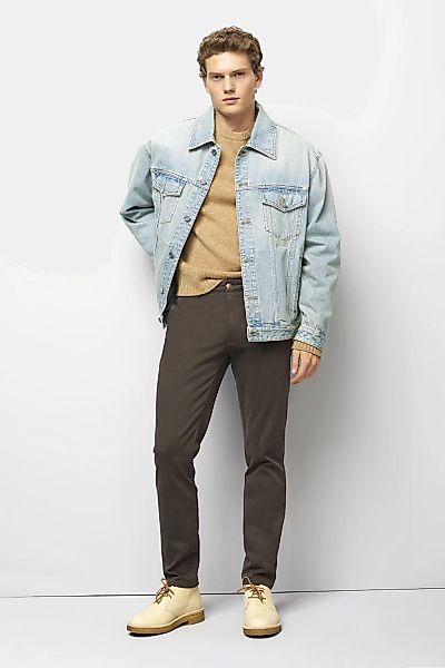 MEYER Chinos "M5 Move" im Jersey-Look günstig online kaufen