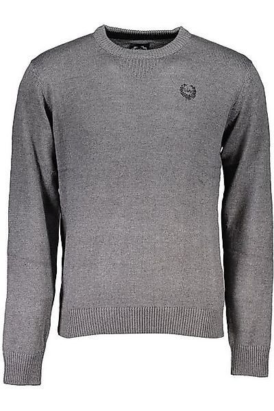 GIAN MARCO VENTURI Strickpullover Eleganter Grauer Herrenpullover mit Rundh günstig online kaufen