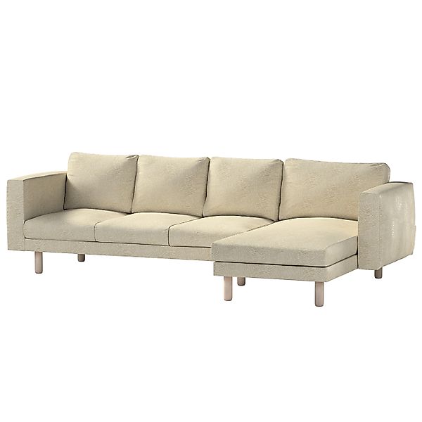 Bezug für Norsborg 4-Sitzer Sofa mit Recamiere, beige-golden, Norsborg Bezu günstig online kaufen