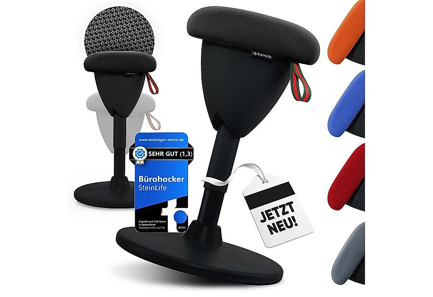 Steinlife Arbeitshocker Ergonomisch [TESTSIEGER] Bürohocker Höhenverstellba günstig online kaufen