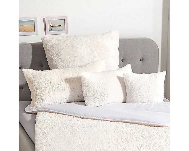 TRAUMSCHLAF Kunstfaserkopfkissen Teddy Flausch, Füllung: Bezug: 100% Polyes günstig online kaufen