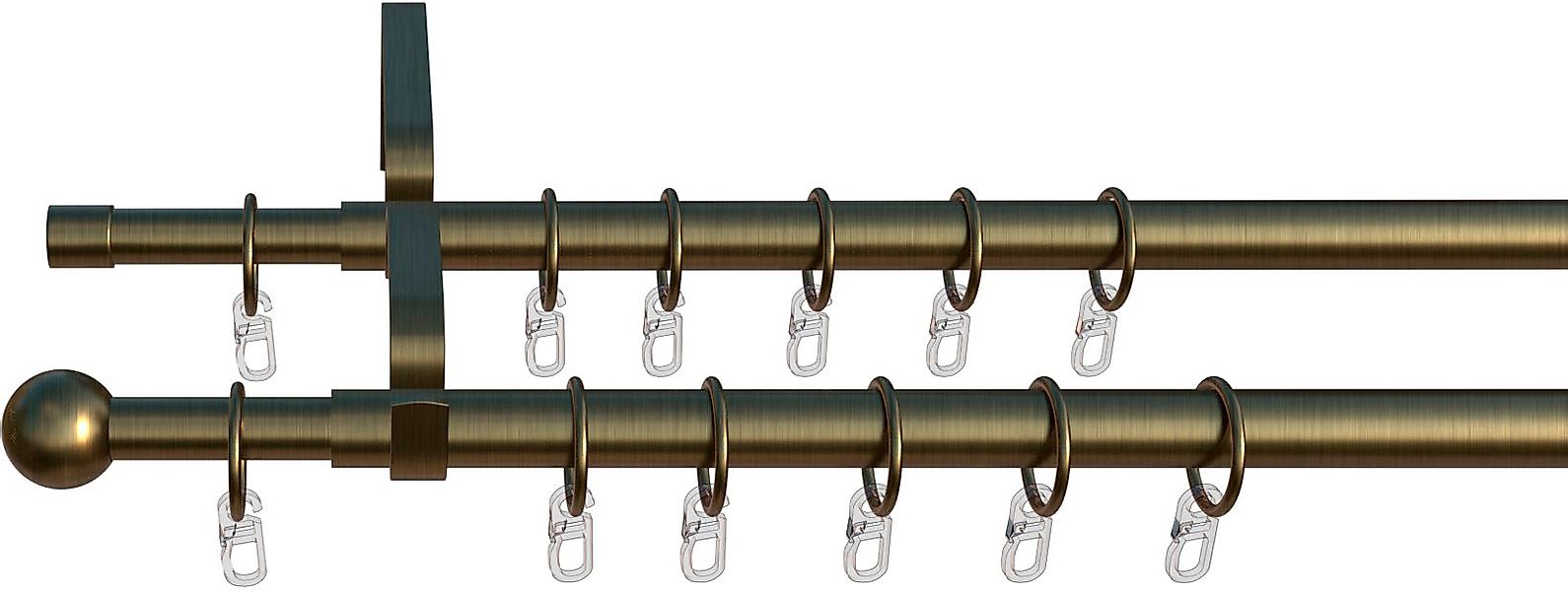 indeko Gardinenstange »Formentor« Ø 10 mm 2 läufig-läufig ausziehbar stufen günstig online kaufen