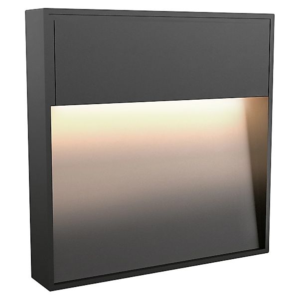 SSC-LUXon ELEVA LED Wandleuchte Anthrazit Eckig IP54 Warmweiß 230V Innen Au günstig online kaufen