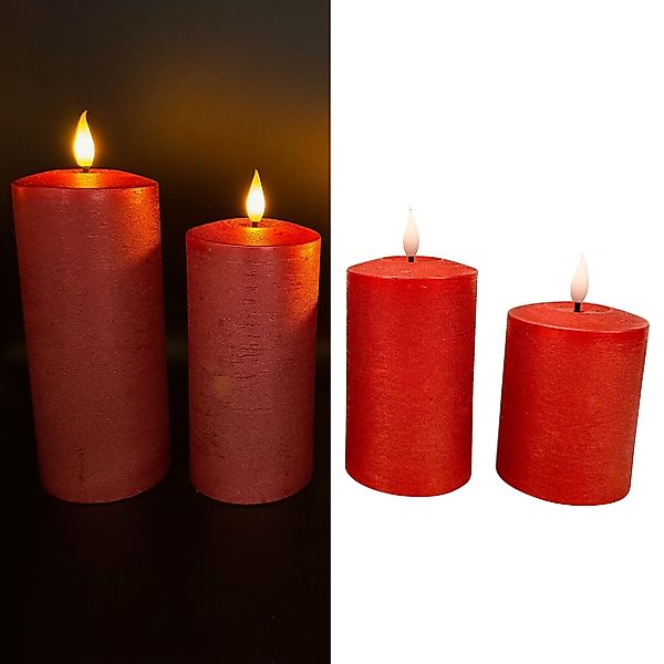 Online-Fuchs LED-Kerze - 4er Set metallic günstig online kaufen