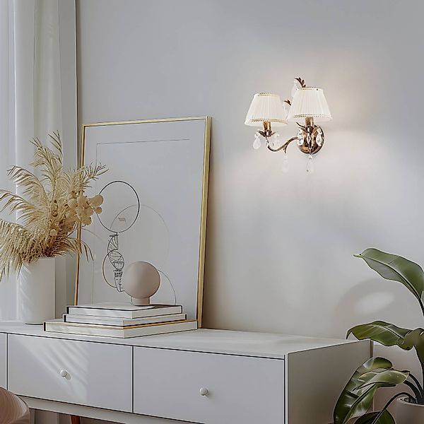 Wandleuchte Karen zweiflammig bronze günstig online kaufen