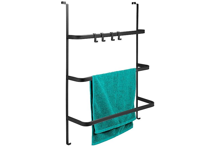 bremermann Handtuchhalter Tür-Hängeregal aus Metall, 3 Handtuchstangen und günstig online kaufen