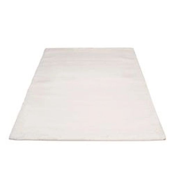 payé Teppich Uni Hochflor Samtweich 200x290 cm Weiss günstig online kaufen