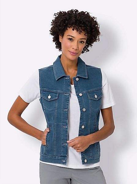 Sieh an! Jerseyweste Jeansweste . günstig online kaufen