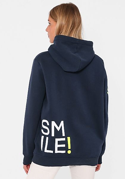 Zwillingsherz Hoodie "Alissa" Langarm, Kapuze, Neon-Details, Kordelzug, Fro günstig online kaufen