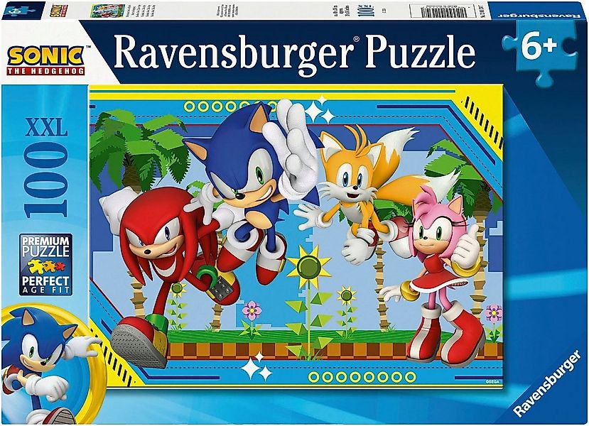 Ravensburger Puzzle Nichts kann Sonic aufhalten, 100 Puzzleteile, Made in G günstig online kaufen