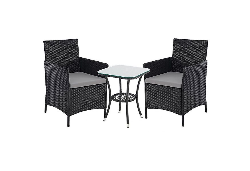 SVITA Balkonset BROOKLYN BISTRO, (Set (3-tlg), 1 Tisch, 2 Stühle), Sitzgrup günstig online kaufen