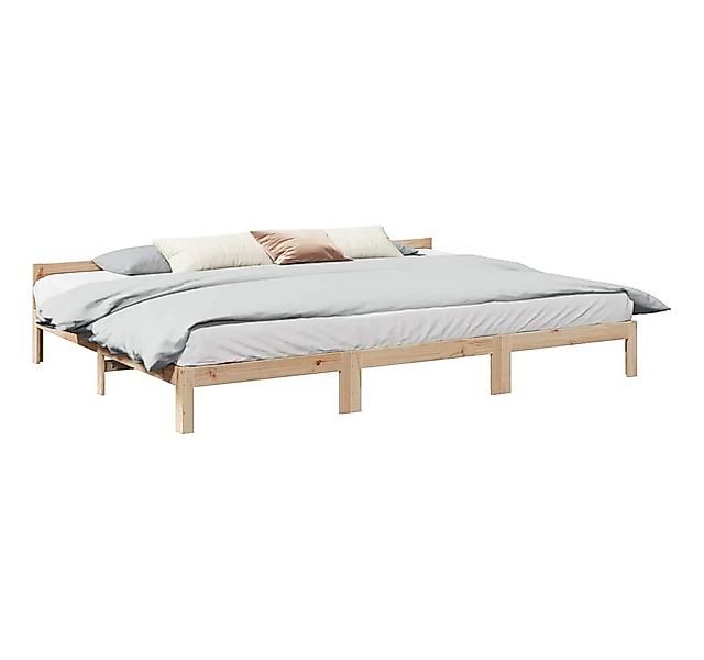 vidaXL Bett, Familienbett ohne Matratze 270x200 cm Massivholz Kiefer günstig online kaufen
