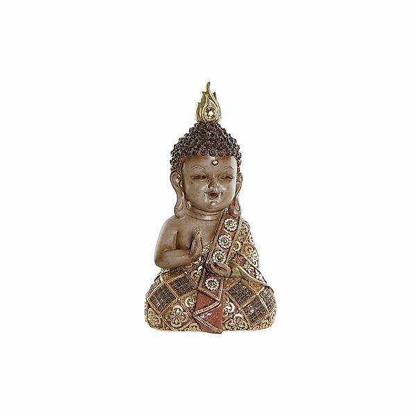 Deko-figur Dkd Home Decor Golden Braun Buddha Harz (14 X 12 X 26 Cm) günstig online kaufen