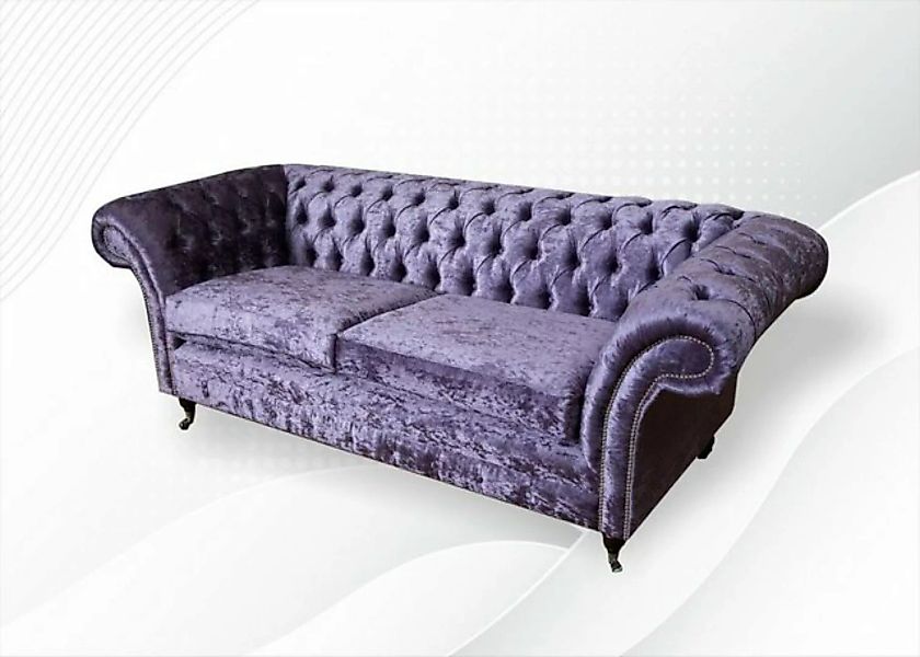JVmoebel Chesterfield-Sofa Lila Polster Sitz Couch 3 Sitzer Garnitur Sofa S günstig online kaufen