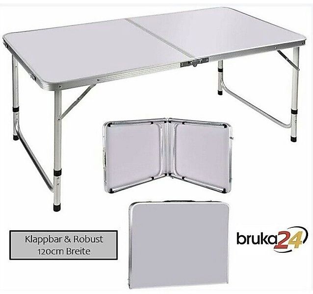 BruKa Klapptisch Campingtisch COMPACT Weiß Klapptisch günstig online kaufen