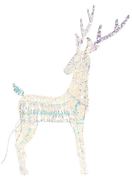 Dekoleidenschaft LED-Dekofigur Rentier "Rainbow" 1,36 m hoch, 960 warmweiße günstig online kaufen