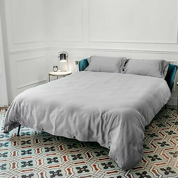 Bettdeckenbezug Naturals Tencel Grau (220 X 220 Cm) (double Size) günstig online kaufen