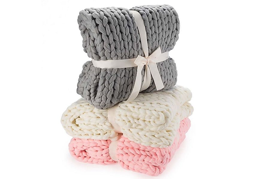 Feluna Tagesdecke FELUNA Chunky Knit Decke XXL – Kuschelige Wolle & Trend S günstig online kaufen