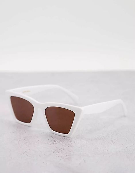 & Other Stories – Cat-Eye-Sonnenbrillen in Weiß günstig online kaufen