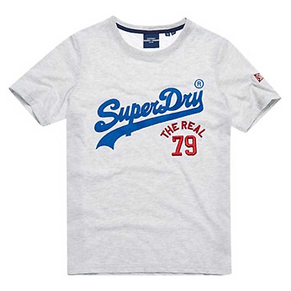 Superdry Vintage Logo Source Kurzarm T-shirt S Glacier Grey Marl günstig online kaufen