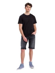 Cross Jeans Herren Jeans Short LEOM - Regular Fit - Grau Blau Schwarz günstig online kaufen