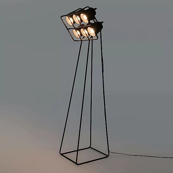 SELETTI Multilamp Stehlampe, sechsflammig, schwarz günstig online kaufen