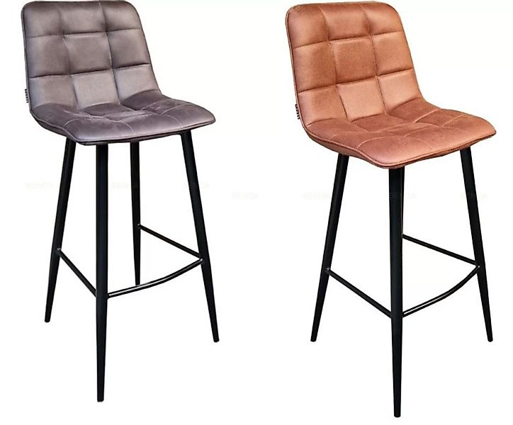 Barhocker Stuhl Esszimmerstuhll Industrial Design Textil Metall günstig online kaufen