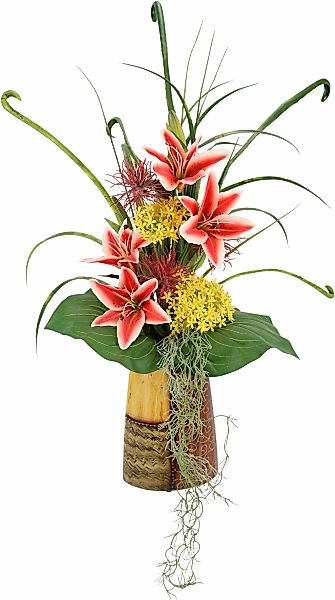 I.GE.A. Kunstblume "Arrangement Lilien", 85 cm günstig online kaufen