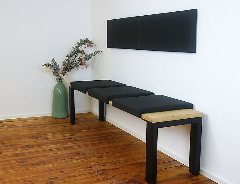 Lycce Bankauflage Klemmkissen Sitzkissen mit 2 Leisten, 37cm Klemmtiefe, Ku günstig online kaufen