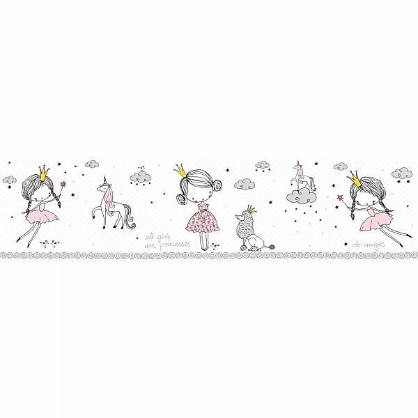 A.S. Création Borte selbstklebend Prinzessin Kinderzimmer 5 m x 15 cm Weiß- günstig online kaufen
