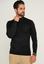 behype Rollkragenpullover BHFLORO Feinstrick Stehkragen-Pullover günstig online kaufen