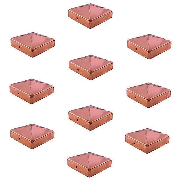 Holmwerk Pfostenkappe 10x Pfostenkappe Kupfer Pyramide günstig online kaufen