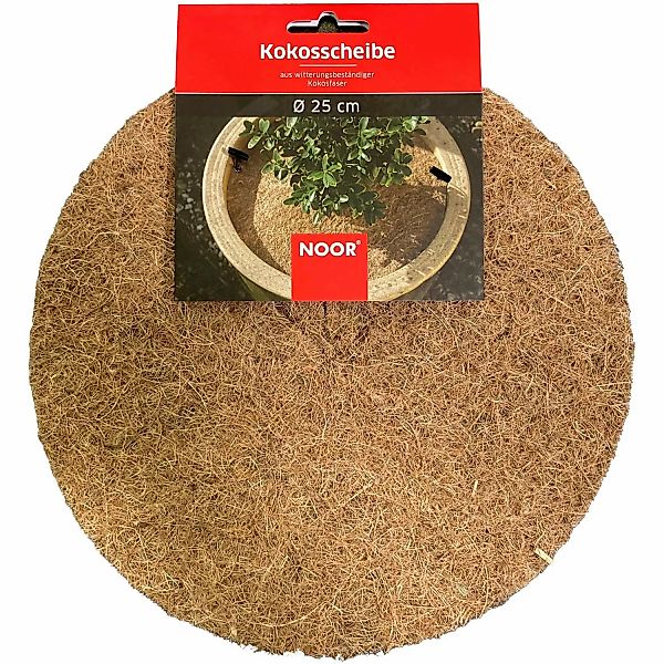 Noor Winterschutz Kokosscheibe Ø 25 cm Braun günstig online kaufen