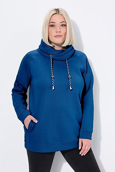 Ulla Popken Sweatshirt Bis 64 Sweatshirt mit Stehkragen Pullover günstig online kaufen