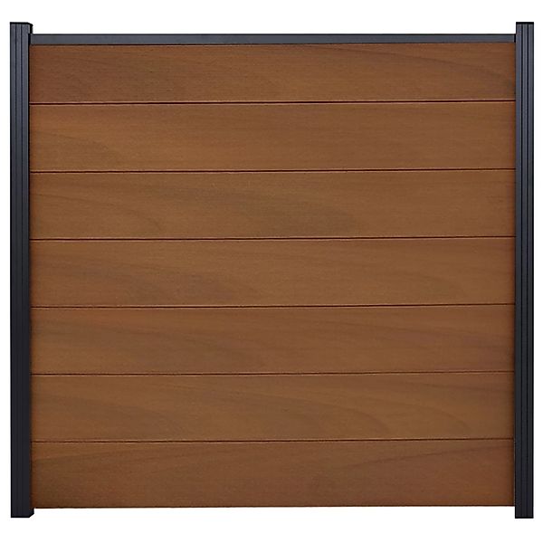 GartenLand WPC Zaun Set XL Ameland Co-extrudiert ca. 180 x 180 cm Sichtschu günstig online kaufen