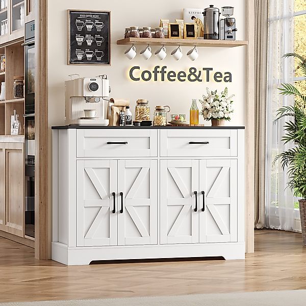 HOMECHO Buffet 120cm Sideboard Küchenschrank mit günstig online kaufen