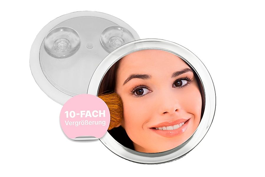 Fantasia Beauty Badspiegel Spiegel mit 2 Saugnäpfen, Kunststoff, 10-fach-Ve günstig online kaufen
