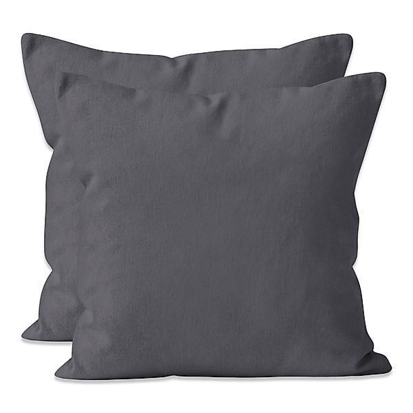 Zestri Kissenbezug 2-er Set Kissenhülle Mikrofaser 40x40 40x80 80x80 mit Re günstig online kaufen