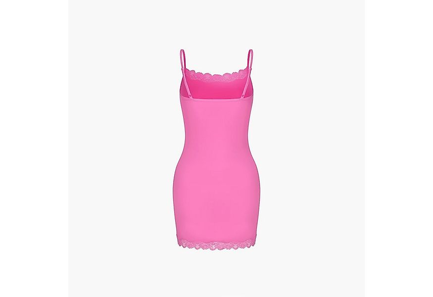 cfab by creamy fabrics Nachthemd Camisole Dress mit Lace-Rosa Pink-XS (1-tl günstig online kaufen