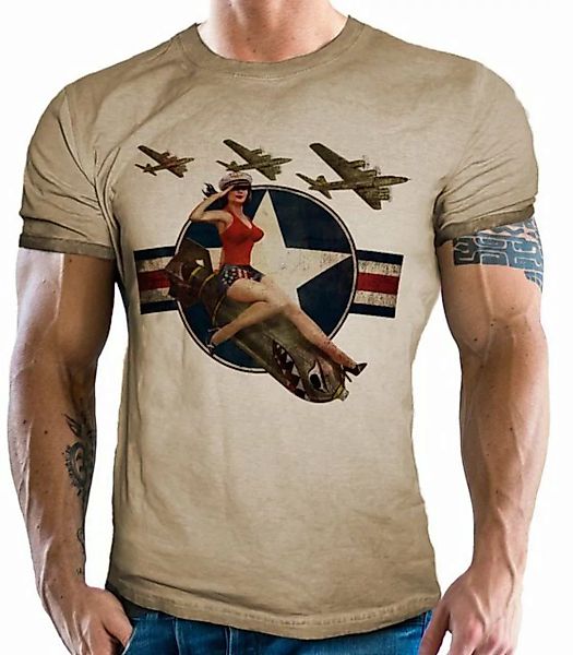 GASOLINE BANDIT® T-Shirt für US Army Pinup Fans: Air Force Bomber günstig online kaufen