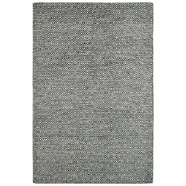 MeGusta Kurzflor Teppich Vintage Modern Graphit Wolle 160x230 cm Clara günstig online kaufen