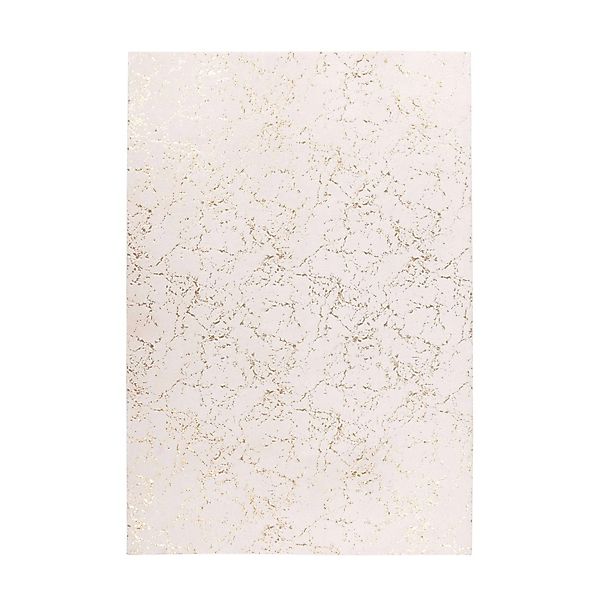 MeGusta Kurzflor Teppich Modern Creme Gold Weicher KurzflorTeppich 160 x 23 günstig online kaufen