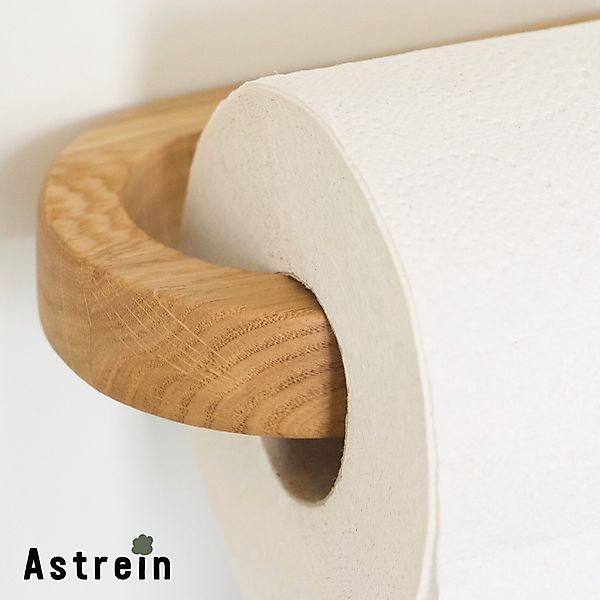 Astrein Toilettenpapierhalter Toilettenpapierhalter Holz ohne Bohren, günstig online kaufen